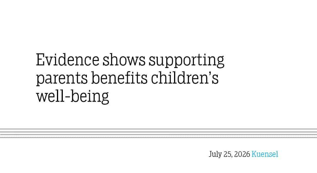 Supporting Parents Boosts Children's Well-being