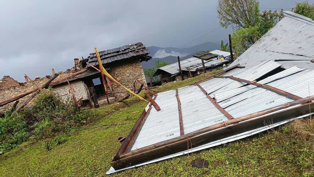 Storm Wreaks Havoc in Mongar: 42 Households Impacted