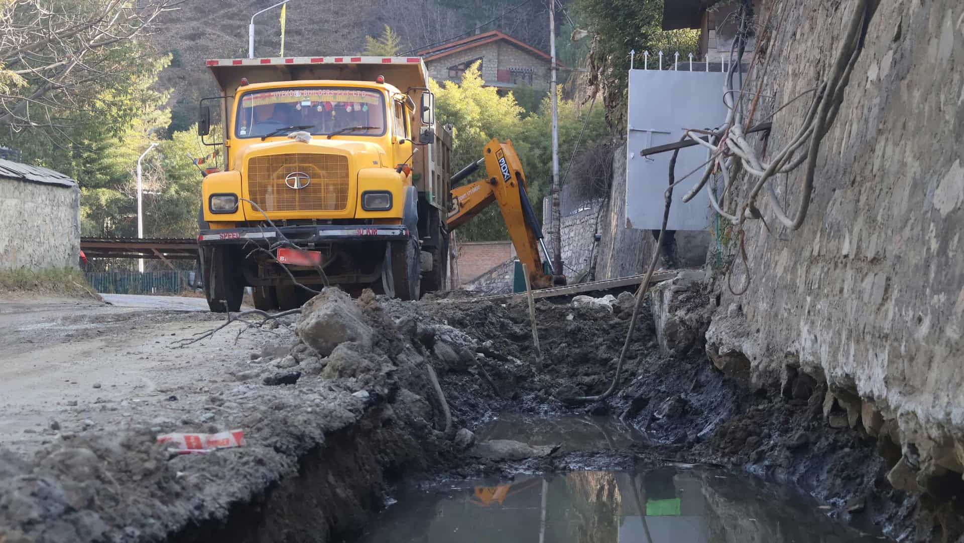Excavation Mishap Sparks Outrage in Motithang