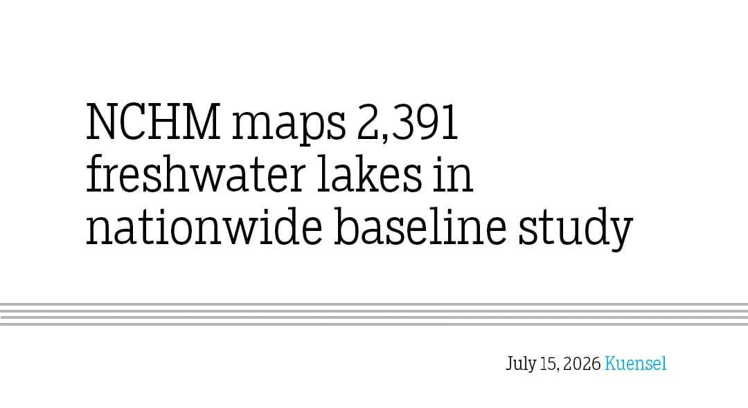 Mapping Bhutan's Freshwater Lakes: A Milestone Study