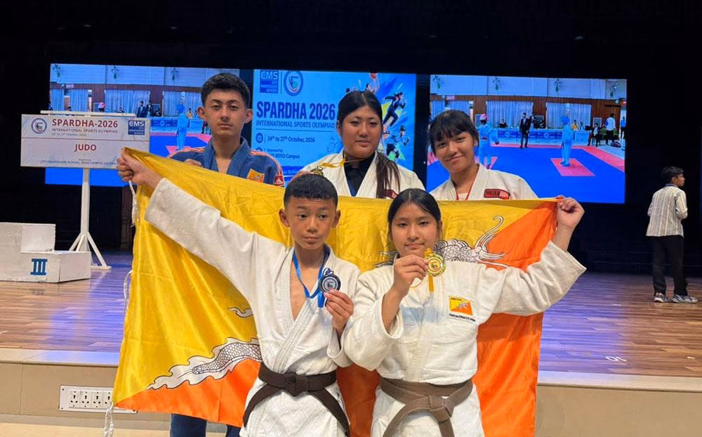 Bhutanese Judokas Win Four Medals at SPARDHA Tournament