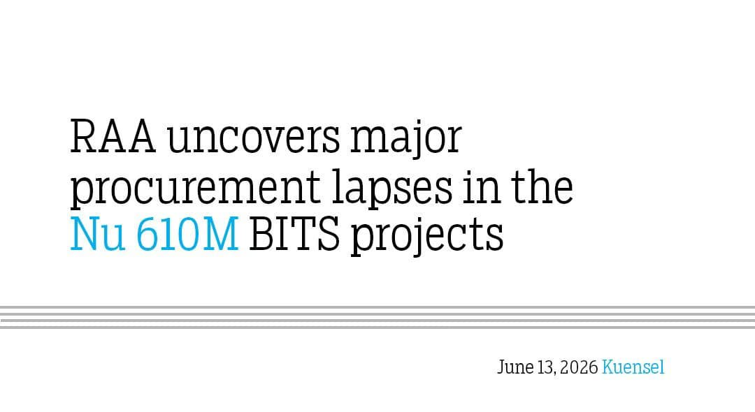RAA Reveals Flaws in Nu 610M BITS Projects