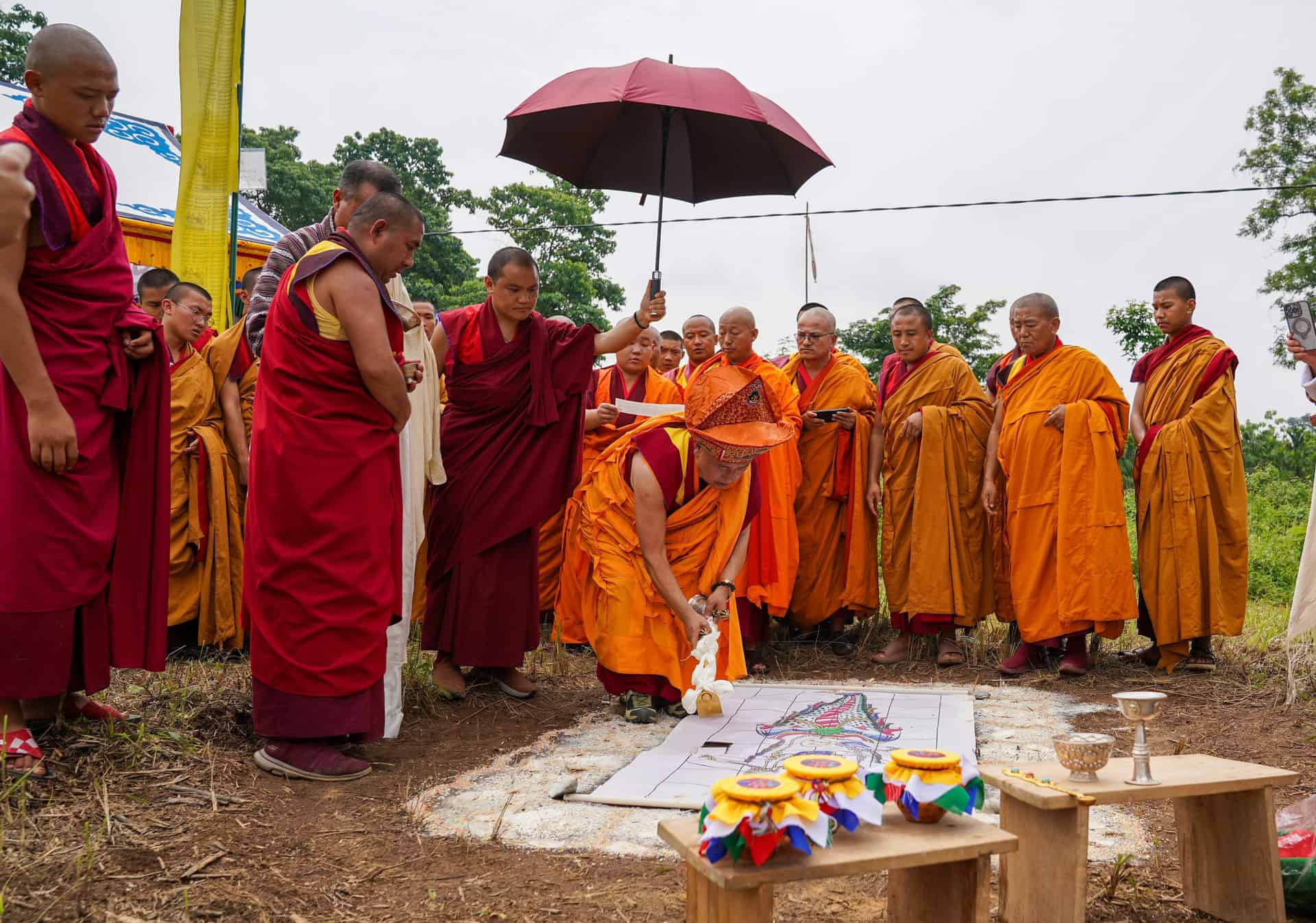 Blessing Ceremony Launches 108 Jangchub Chorten Project