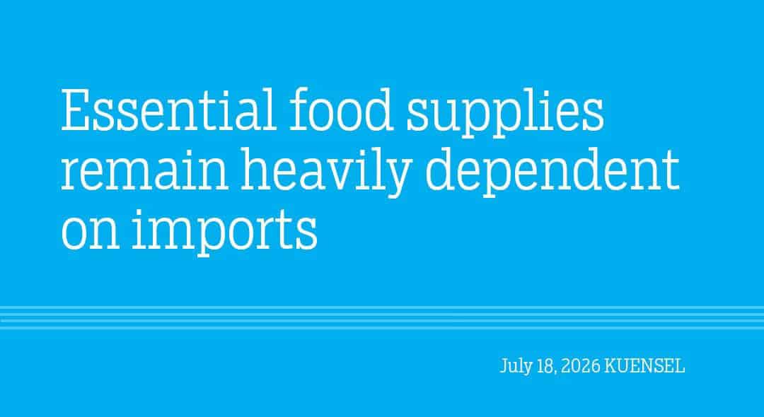 Bhutan's Food Supply: Import Dependency Challenges